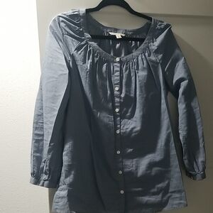 Banana Republic Slate Blue Blouse